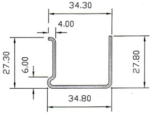 001-Профиль армирующий REHAU 506 (1.2mm), (1.4mm)