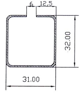 011-Профиль армирующий KBE 201 31x32 (1.4mm)